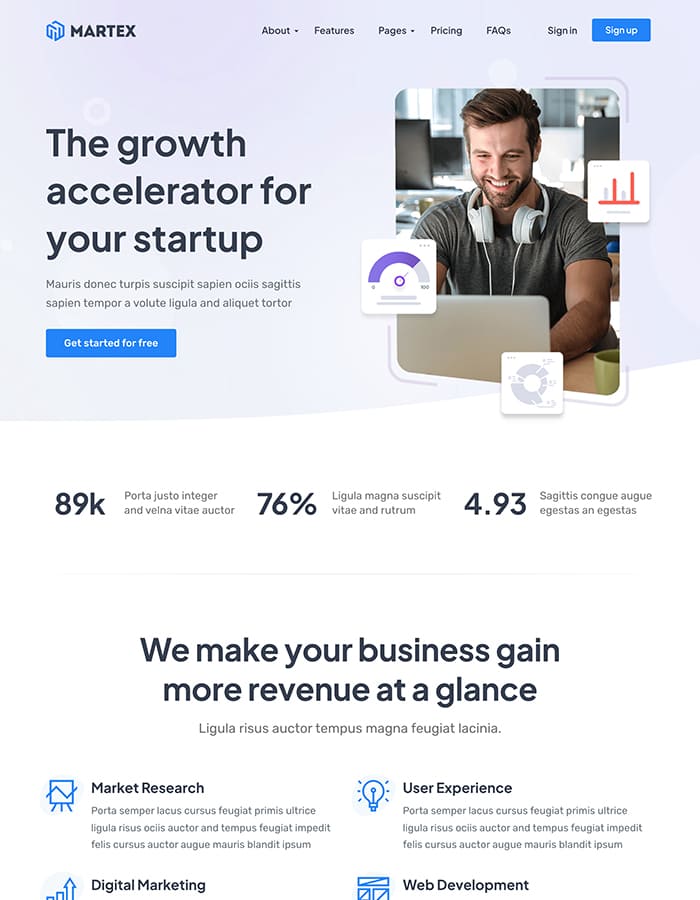 Startup Websites